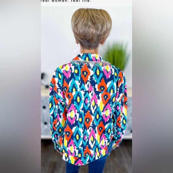 Rhinestone corduroy jacket - Picture 6 of 7